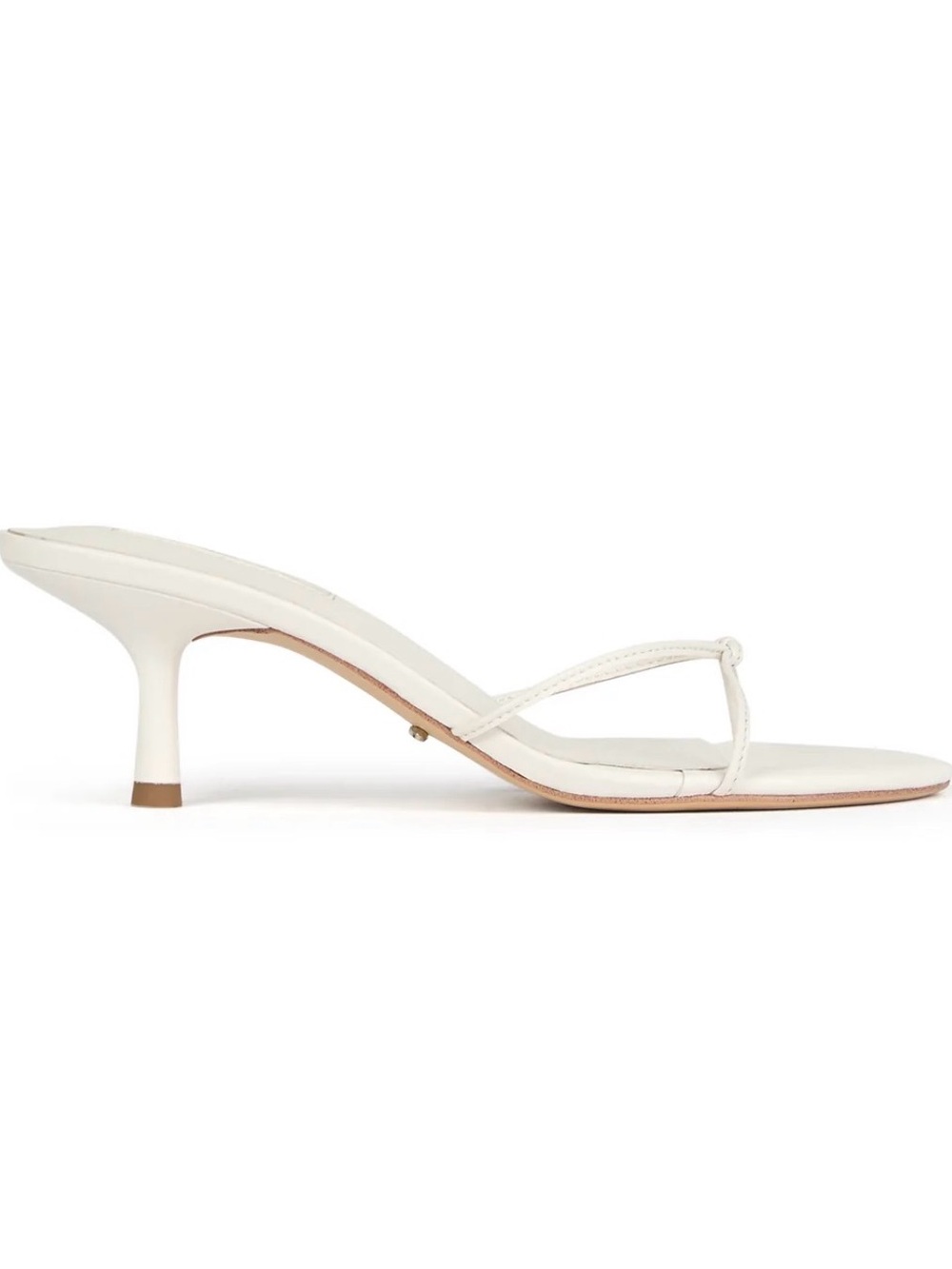 Tony Bianco Women's White Strappy Kitten-Heel Sandal